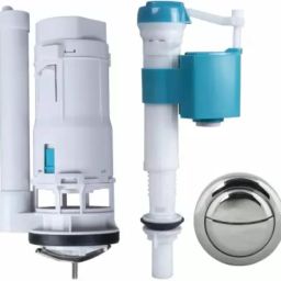 Toilet Repair Kit Dual Flush Valve, 10 inch Flush Siphon and 6-10 in Valve 60 MM Flush Tank Lever-32