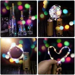 20 LEDs 2.03 m Multicolor Steady Bulb Rice Lights-image-37