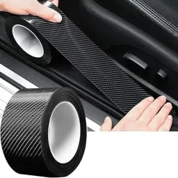 Anti Scratch Carbon Fibre Strip Tape for Car Door Sill Protector 50 mm x 5 m black Reflective Tape-image-54