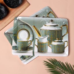 Melamine Serving Tray Tea Coffee Serving Large Tray (39.5x27.5 cm) Tray-14