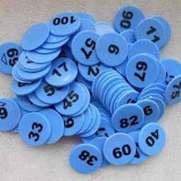 Plastic 1 to 100 Printed Plastic Token Coin Chips-3