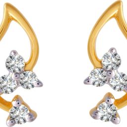 PC Chandra Jewellers Yellow Gold 18kt Stud Earring-image-31