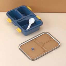 Tokyo Lunch Box | Leak-Proof, Microwave Safe, with Cutlery | Lightweight 200g | 3 Containers Lunch Box-13