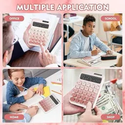 gokich JKP-0120 12 Digits Large LCD Display Calculator, Solar and Battery Dual Power Basic Calculator image 4