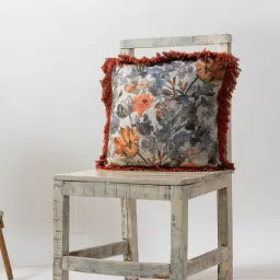 thegasbh Orange Cotton Printed Cushion Covers (Pack Of 5)-picture-9