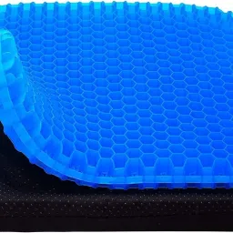 Gel Seat Double Thick with Non-Slip Cover, Breathable Honeycomb Gel Cushion Back / Lumbar Support-image-62