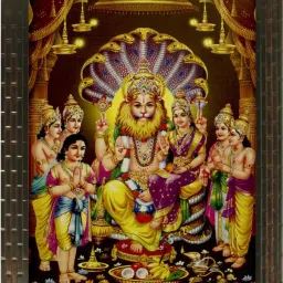 NARSIMHA JI Digital Reprint 10 inch x 8 inch Painting-image-7