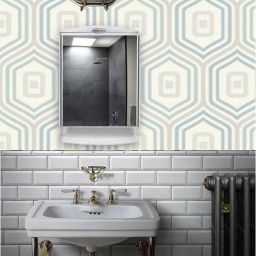 Saffire Bathroom Organizer Shelves with Bathroom Mirror-4