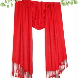 Self Design Viscose Men Red Fancy Scarf, Scarf, Stole-41