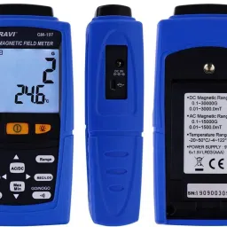 metravi GM-197 Gauss Meter, Tesla Meter, Magnetometer for AC/DC Static cum Electromagnet Digital Multimeter image 2