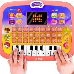 Learning Educational Computer Kids Piano Laptop with Led Screen & Music-22
