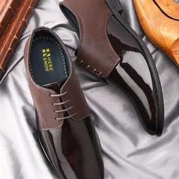 HERE&NOW Men Round Toe Formal Derbys-picture-13