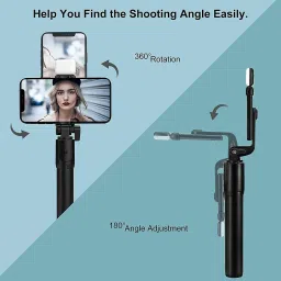 DHAN GRD R1s Compact Design & flashlight selfie tripod stick Monopod, Tripod, Tripod Kit image 2