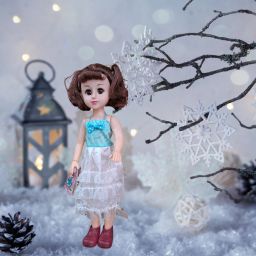 Stylish Doll Set for Brown Eyes Fashionable Doll for Kids-44