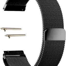 BLACK LOVIES 22 mm Magnetic Metal Strap Smartwatch Compatible with Noice Color Fit Pro 3 Smart Watch Strap-image-8