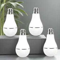 Inverter Bulb 9W LED 1200mAh battery 4 hrs emergency light Pack of 4 bulbDY107 4 hrs Bulb Emergency Light-12