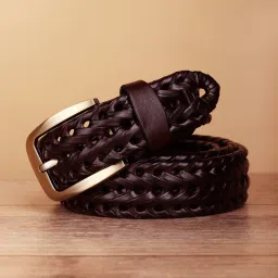 Men & Women Casual, Evening, Formal, Party Brown Texas Leatherite Belt-image-45