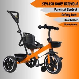 Classic 500 Plug N Play Tricycle for kids | Baby Tricycle With Parental Push Handle & Seat Belt | 2 Years to 4 Years Boys & Girls Cycle | Kids Baby Tricycle-image-60