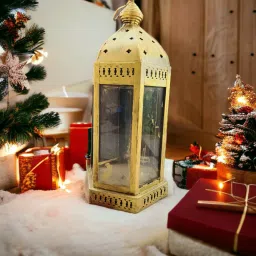 Gold Iron Hanging Lantern-image-34