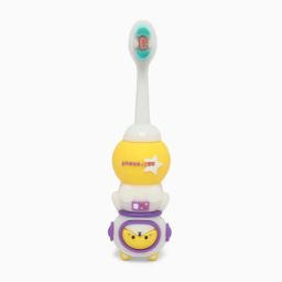 Baby Toothbrushes, Soft Bristles, Children's Astronout Yellow Ultra Soft Toothbrush-image-1