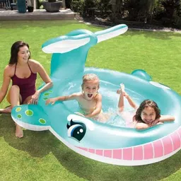 tiny tales Inflatable Kids/Children Whale Water Spraying Swimming Pool Inflatable Swimming Pool-picture-42
