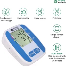 Sahyog Wellness Fully Automatic LED Display Upper Arm Digital SWBP02 Bp Monitor image 3