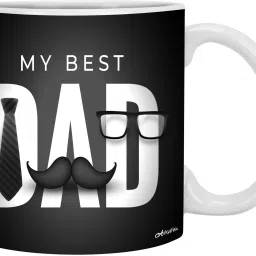 "I Love My Daddy" "My Dad is The Best" Decorative Gift Item For Father's Birthday|Father's Day|Printed Ceramic Coffee Mug-image-10
