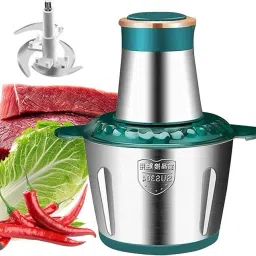 Food Chopper, Stainless Steel Electric Meat Grinders, Food Processor Automatic Electric Vegetable & Fruit Chopper-image-58