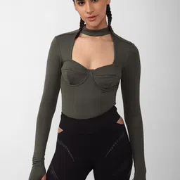 Reebok Women Self-Striped Cardi Bodysuit-image-35