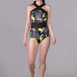 Keepfit Abstract Printed Crossover Padded Bodysuit-picture-20