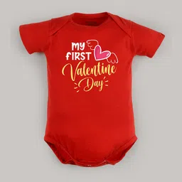 FFLIRTYGO Infants Printed Pure Cotton Valentine's Day Special Bodysuit-image-83