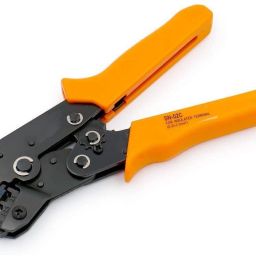 Mini Ratchet Crimper Plier SN-02C Ring & Insulated Terminals Crimping Tools Use for 0.5-2.5 mm² (20-13 AWG) Orange Manual Crimper-image-7