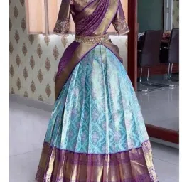 Self Design Semi Stitched Lehenga Choli-image-63