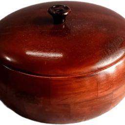 Wooden Casserole with Lid for Roti, Hot, Masala Box | Serving Bowl Serve Casserole-image-59