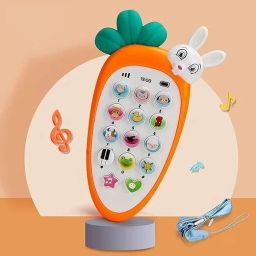 Cute Rabbit Face Phone Toy for Kids with Music, Ringtones, Lights TOYS-picture-24