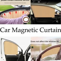 abjd Foldable/Magnetic Side Window Car Curtain to Block UV Rays For Swift-2018 Car Curtain image 2