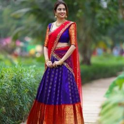 Self Design Semi Stitched Lehenga Choli-image-21
