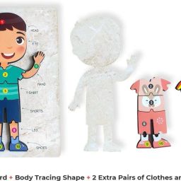 Wooden HUMAN Body Parts Puzzle for Kid Early Education Letters Puzzles-16