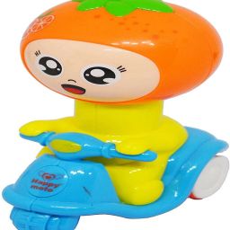 Fruit Cartoon Ornage Friction Mix scooter Push go toy-Dw-image-95