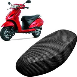 lakshmina enterprises C 3D Free Size Bike/Scooty Seat Cover Very Soft Net Mesh Fabric and Smooth Single Bike Seat Cover For Honda Activa 125-picture-9