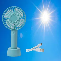 Refulgix MINI HAND FAN Mini Portable Fan - Powerful Brushless Motor, Large Blades, 3-Speeds USB Fan-image-10