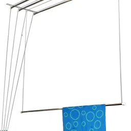 Steel Ceiling Cloth Dryer Stand 4 Pipes 3 Feet Luxury Heavy Duty UV Protected Nylon Ropes Individual dropdown-image-9