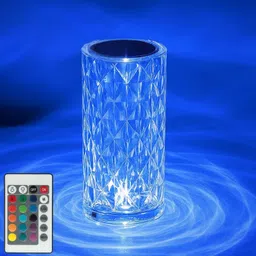 sarkar Crystal Diamond LED Table Lamp – 16 Color Changing Touch Night Light Halogen Front Light-picture-3