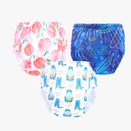 Baby Panty Boys and Girls Reusable Washable Waterproof Printed Panty Pack of 3-image-13