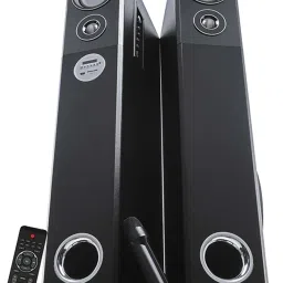 ZEBRONICS Zeb- BT8500RUCF , Karaoke, Dual Wireless Mic, 3 Way Design, Powerful Bass 80 W Bluetooth Party Speaker-30