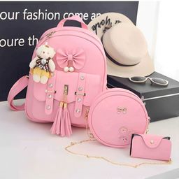daq Small 10 L Laptop Backpack Fancy Leather Stylish Premium Backpack For Women & Girls School/Casual Bag-picture-4