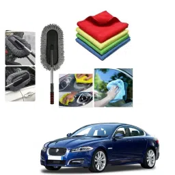 1 Microfiber Duster, 4 Pcs Microfiber Cloth Combo-image-84