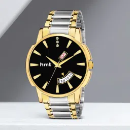 Premium Water Resistant Scratch Resistant Quartz Branded Hands Two Tone Watch Analog Watch - For Men Original Two Tone Chain Golden Plated Day & Date Functioning Mens Wrist Watch-picture-41