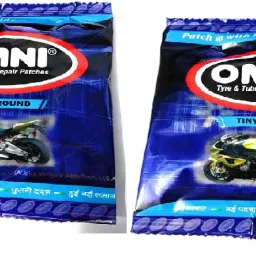 PACK OF 2 Omni Tyre & Tube Repair Puncture Patches of 100 pcs (Tiny Round) Tubed Tyre Puncture Repair Kit-image-10