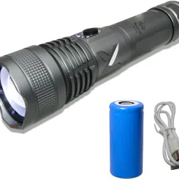 LED Torch Light Focus Zoom Hand Torch 5-Light Modes 4800mAh Waterproof Metal 983 Torch-13